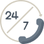 24/7 Support Icon